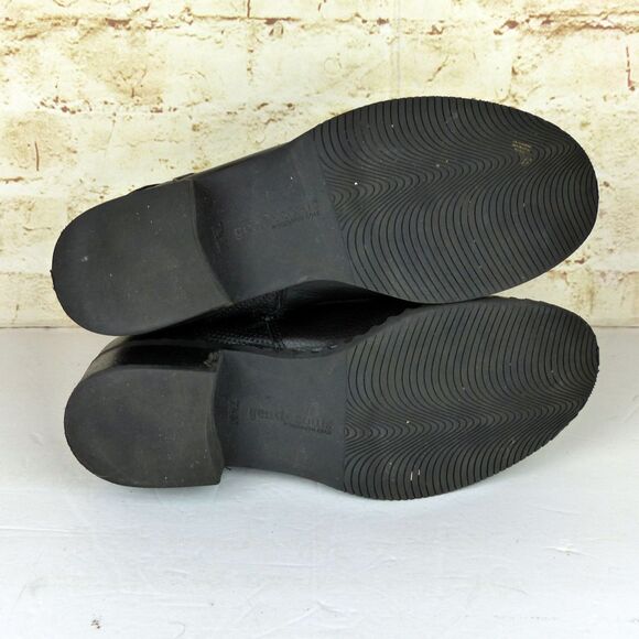 Gentle Souls Kenneth Cole Boot Women 7.5 Black Binta Moto Bootie2 Leather Buckle - Picture 13 of 14